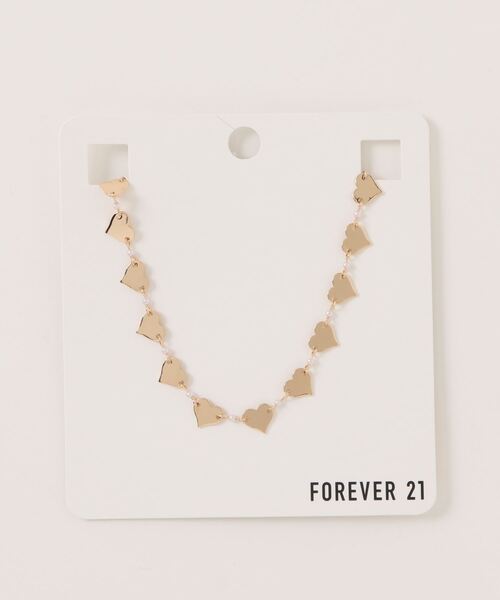 FOREVER 21（フォーエバー トゥエンティーワン）の「ハートネックレス（ネックレス・レディース・ゴールド・FREE）」の4枚目の写真