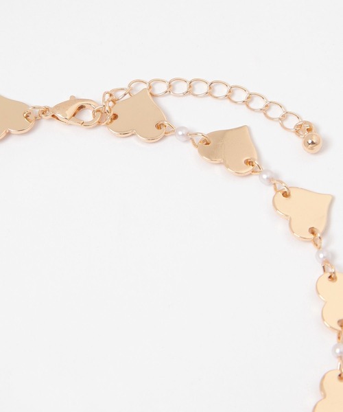 FOREVER 21（フォーエバー トゥエンティーワン）の「ハートネックレス（ネックレス・レディース・ゴールド・FREE）」の3枚目の写真