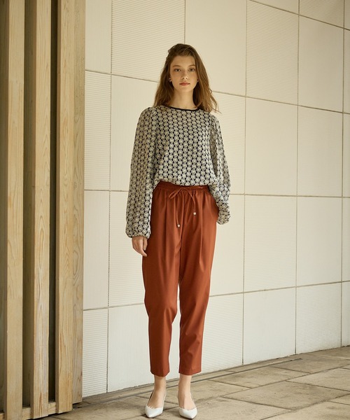 セール】☆2024AW☆6色タックテーパードパンツ（スラックス