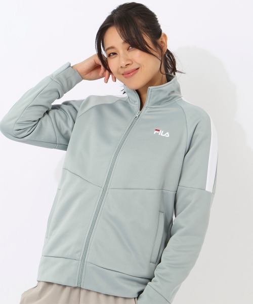 FILA（フィラ）の「裏起毛ブリスタートラックジャケット（その他アウター・レディース・ネイビー/グレー系/ブラック/チャコールグレー・X-LARGE/MEDIUM/LARGE）」の4枚目の写真