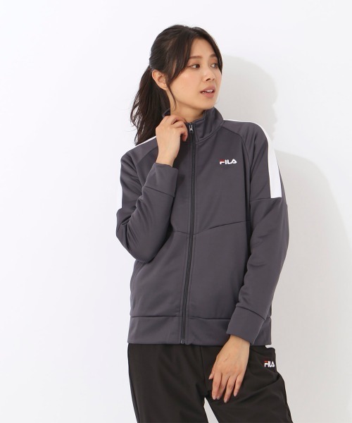 タイムセール　グレー　S フィラFILA テニス　リバーシブル ジャケット テニス】ロングスリーブシャツ / メンズ （パープルグレー