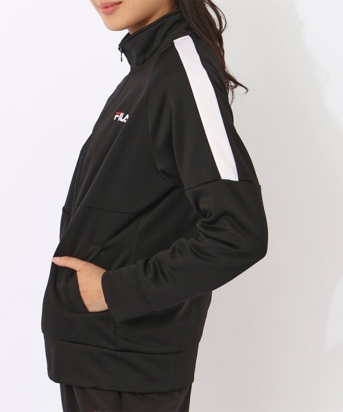 FILA（フィラ）の「裏起毛ブリスタートラックジャケット（その他アウター・レディース・ネイビー/グレー系/ブラック/チャコールグレー・X-LARGE/MEDIUM/LARGE）」の9枚目の写真