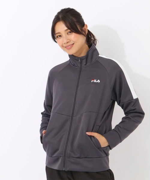 FILA（フィラ）の「裏起毛ブリスタートラックジャケット（その他アウター・レディース・ネイビー/グレー系/ブラック/チャコールグレー・X-LARGE/MEDIUM/LARGE）」の16枚目の写真