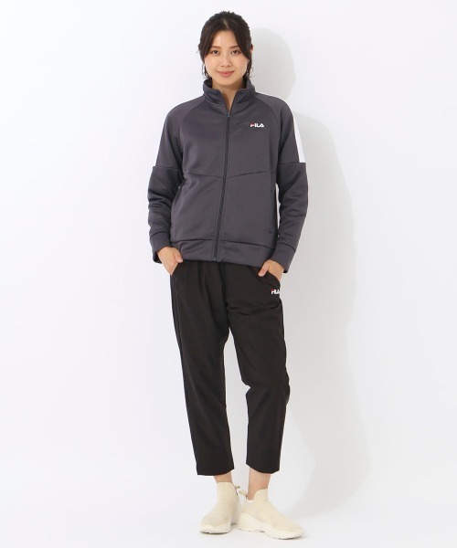 FILA（フィラ）の「裏起毛ブリスタートラックジャケット（その他アウター・レディース・ネイビー/グレー系/ブラック/チャコールグレー・X-LARGE/MEDIUM/LARGE）」の14枚目の写真