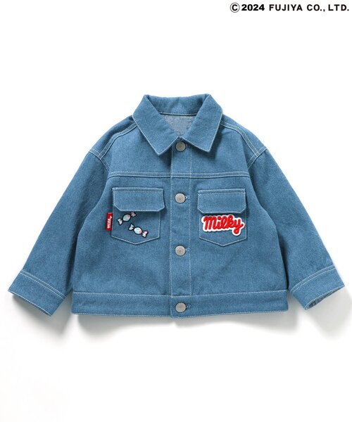 apres les cours（アプレレクール）の「PEKO&POKO デニムジャケット（デニムジャケット・キッズ・インディゴブルー・130/120/110/100/90/80）」の8枚目の写真