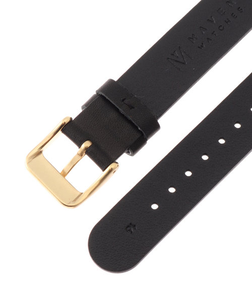 HIROB（ヒロブ）の「MAVEN Leather strap 16mm (GOLD)（アナログ腕時計・レディース・ゴールド・FREE）」の4枚目の写真
