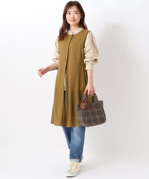 one'sterrace(ワンズテラス)の「toleur トーラ ドット刺繍トート(トートバッグ・レディース・グリーン系その他6/グレー系4・99)」の16枚目の写真