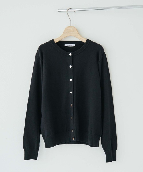Doux archives(ドゥアルシーヴ)の「Basicカーディガン(ニット/セーター・レディース・コーラルピンク/ブラック/グレー/グリーン・38)」の9枚目の写真