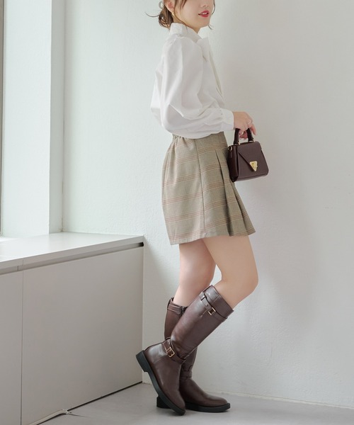 continuer de NICE CLAUP(コンティニューデナイスクラップ)の「【WEB限定】リボンタイブラウス(シャツ/ブラウス・レディース・オフホワイト/ブラック/チェック・FREE)」の19枚目の写真