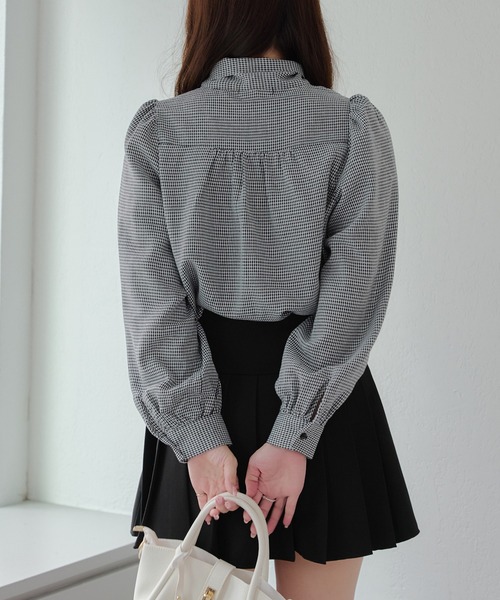 continuer de NICE CLAUP/【WEB限定】リボンタイブラウス｜NICE