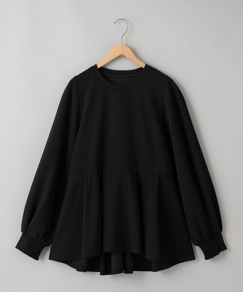 RONEL(ロネル)の「イージージョーゼットペプラムカットソー(Tシャツ/カットソー・レディース・ネイビー/ライトグレー/オフホワイト/ブラック・S/M/L)」の3枚目の写真