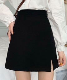 kirakiraShop（キラキラショップ）の「サイド スリット ボックス ミニスカート（スカート・レディース）」