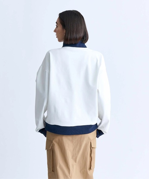 ROXY(ロキシー)の「KEEP IT REAL STAND/ROXY速乾UVカットハーフジップトップス(スウェット・レディース・ブラック/ホワイト/グレー/オレンジ・LARGE/MEDIUM/SMALL)」の17枚目の写真