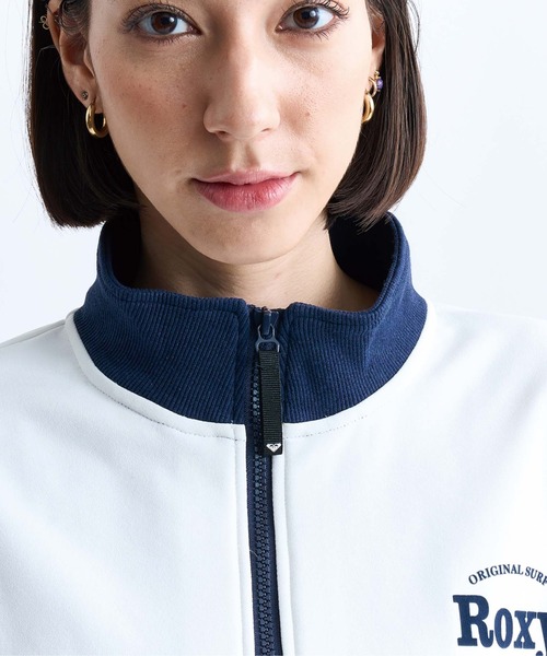 ROXY(ロキシー)の「KEEP IT REAL STAND/ROXY速乾UVカットハーフジップトップス(スウェット・レディース・ブラック/ホワイト/グレー/オレンジ・LARGE/MEDIUM/SMALL)」の15枚目の写真
