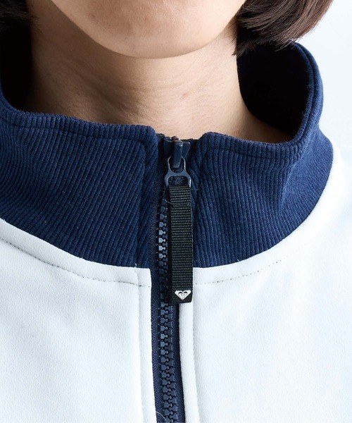 ROXY(ロキシー)の「KEEP IT REAL STAND/ROXY速乾UVカットハーフジップトップス(スウェット・レディース・ブラック/ホワイト/グレー/オレンジ・LARGE/MEDIUM/SMALL)」の14枚目の写真