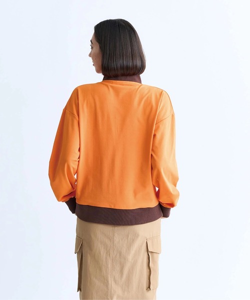 ROXY(ロキシー)の「KEEP IT REAL STAND/ROXY速乾UVカットハーフジップトップス(スウェット・レディース・ブラック/ホワイト/グレー/オレンジ・LARGE/MEDIUM/SMALL)」の6枚目の写真
