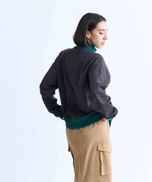 ROXY(ロキシー)の「KEEP IT REAL STAND/ROXY速乾UVカットハーフジップトップス(スウェット・レディース・ブラック/ホワイト/グレー/オレンジ・LARGE/MEDIUM/SMALL)」の9枚目の写真