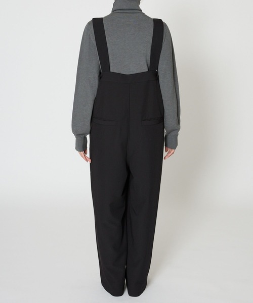 saloon(サルーン)の「SALOON(サルーン)/ワイドサロペット【手洗い可】(サロペット/オーバーオール・レディース・グレー/ブラック・FREE)」の15枚目の写真