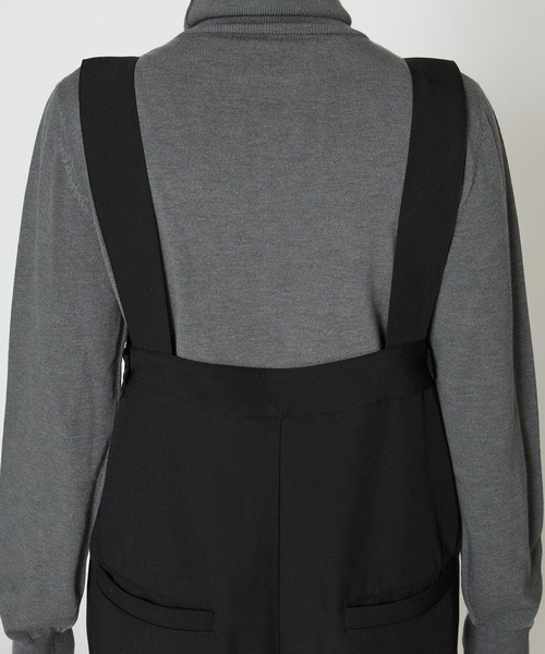 saloon(サルーン)の「SALOON(サルーン)/ワイドサロペット【手洗い可】(サロペット/オーバーオール・レディース・グレー/ブラック・FREE)」の17枚目の写真