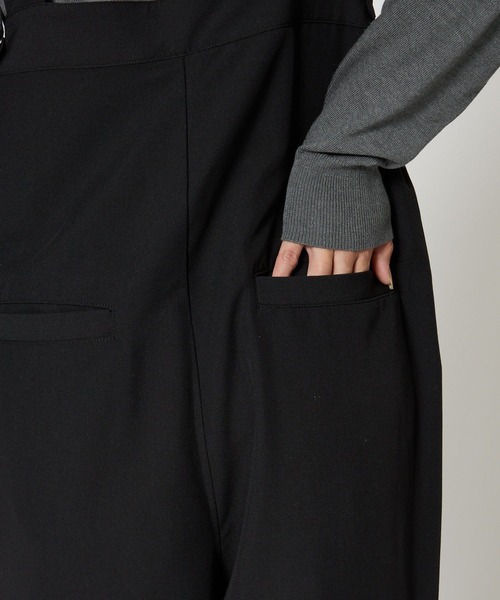 saloon(サルーン)の「SALOON(サルーン)/ワイドサロペット【手洗い可】(サロペット/オーバーオール・レディース・グレー/ブラック・FREE)」の19枚目の写真