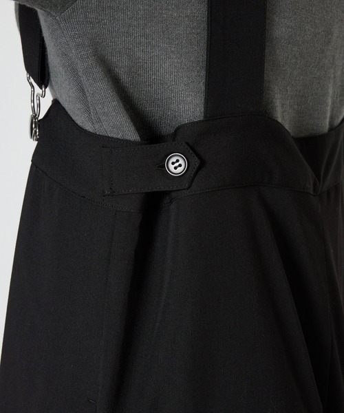 saloon(サルーン)の「SALOON(サルーン)/ワイドサロペット【手洗い可】(サロペット/オーバーオール・レディース・グレー/ブラック・FREE)」の20枚目の写真