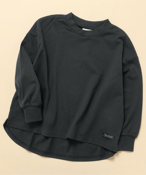 BREEZE（ブリーズ）の「【WEB限定】カラバリ無地・ボーダーTシャツ（Tシャツ/カットソー・キッズ・ターコイズブルー/ブルー/グリーン/ライム/イエロー/チャコール/ベージュ/ロイヤルブルー/ブラック/レッド/ピンク/レインボー・90/100/110/120/130/140/150）」の3枚目の写真