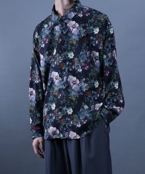 セール】Georgette Total Pattern Print Big Silhouette