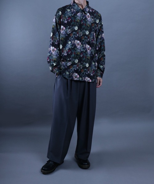 セール】Georgette Total Pattern Print Big Silhouette