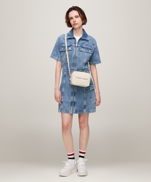 tommy jeans（トミー ジーンズ）の「シェルパカメラバッグ（ショルダーバッグ・レディース・ホワイト・FREE）」の9枚目の写真