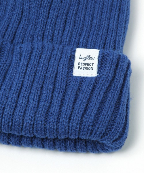 BAYFLOW（ベイフロー）の「[チクチクしない!] カラーニットワッチ(KIDS)（ニットキャップ/ビーニー・キッズ・ブルー/グリーン/ピンク/オレンジ/ブラック・FREE）」の22枚目の写真