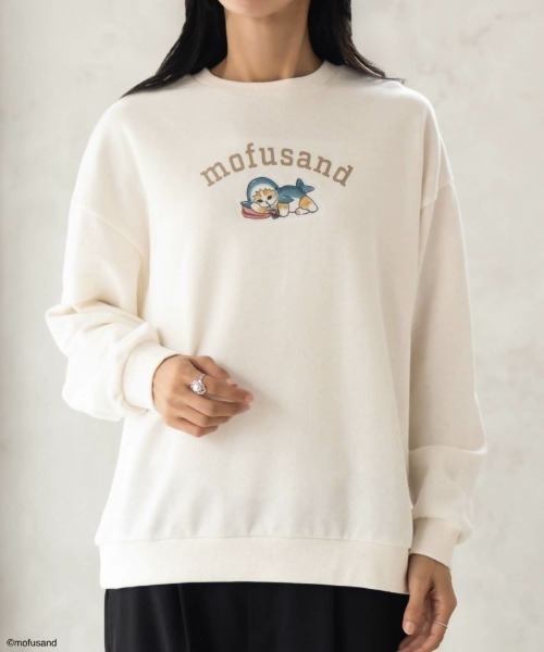 セール】mofusand モフサンド サメにゃんプリントトレーナー