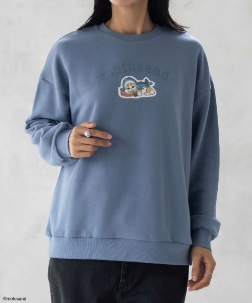 mofusand モフサンド サメにゃんプリントトレーナー（スウェット