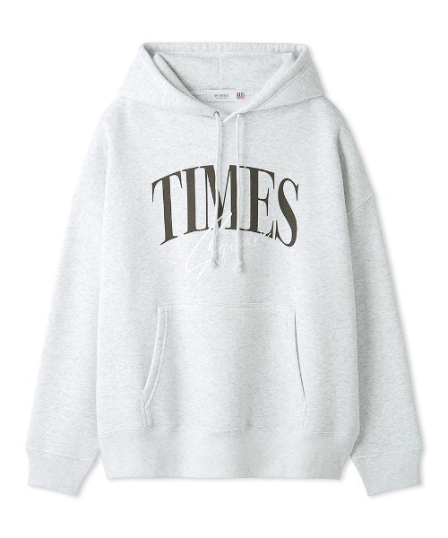 GOOD ROCK SPEED(グッドロックスピード)の「【emmi×GOOD ROCK SPEED×NYC】フーディーロゴスウエット(パーカー・レディース・ベージュ/ホワイト/ライトグレー・FREE)」の20枚目の写真