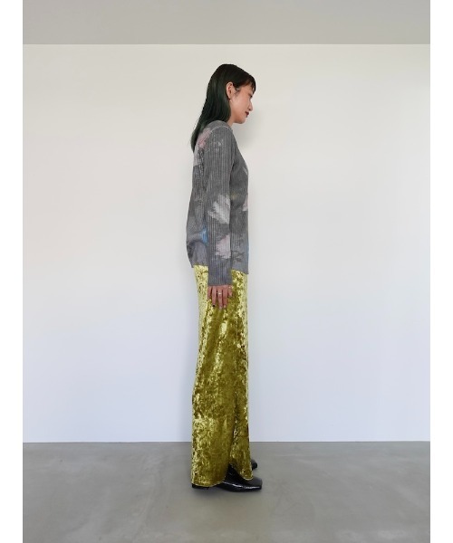 sahara Art Print Rib Knit marte アートプリント Art Print Rib Knit/アートプリントリブニット（ニット/セーター