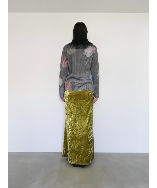 sahara Art Print Rib Knit marte アートプリント Art Print Rib Knit/アートプリントリブニット（ニット/セーター