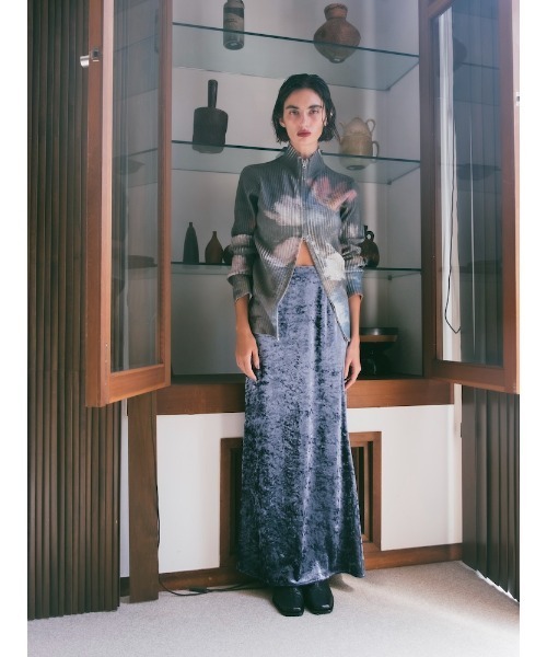 Art Print Rib Knit/アートプリントリブニット（ニット/セーター