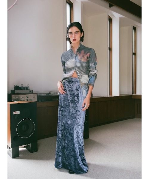 Art Print Rib Knit/アートプリントリブニット（ニット/セーター