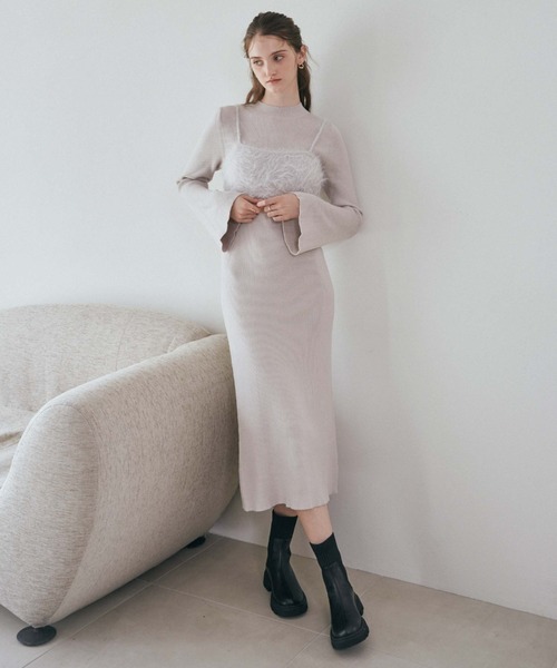 Max Mara [アルチェ] ビスコース クレープ ニット スカート ALCE セール】透かし編みニットビスチェ(504405283) | アルジー(ALGY