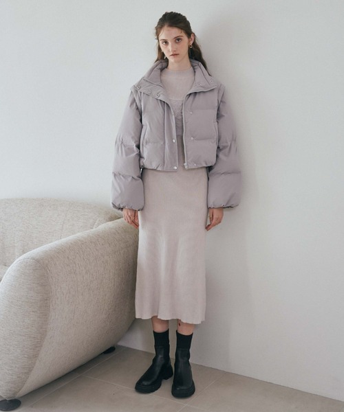 archives（アルシーヴ）の「フェザーニットビスチェ×ニットワンピースＳＥＴ（ワンピース・レディース・アイボリー/ブラック/グレー・MEDIUM）」の13枚目の写真