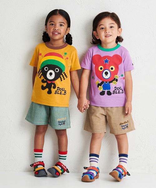 DOUBLE_B（ダブルビー）の「5分丈ハーフパンツ（その他パンツ・キッズ・モスグリーン/ベージュ・130cm/120cm/110cm/100cm/90cm/80ｃｍ）」の4枚目の写真