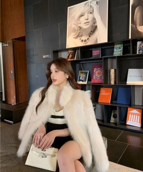 Ritzy（リッツィー）の「もこもこ フェイクファー コート（その他