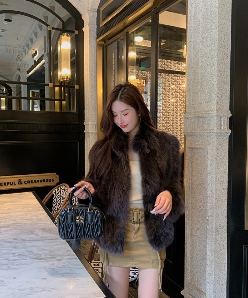 Ritzy（リッツィー）の「もこもこ フェイクファー コート（その他