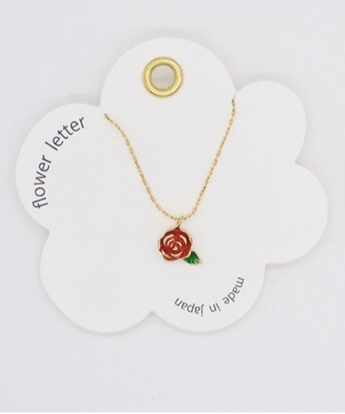 Zoule（ゾーラ）の「Zoule ゾーラ：FLOWER LETTER SERIES　flower letter　花　花言葉　バラ　スミレ　スズラン　ブルースター　ネックレス（ネックレス・レディース・ホワイト/レッド/ブルー/パープル・FREE）」の13枚目の写真