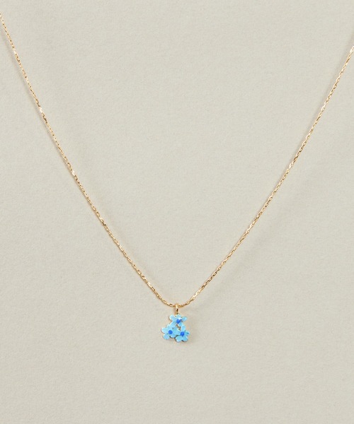 Zoule（ゾーラ）の「Zoule ゾーラ：FLOWER LETTER SERIES　flower letter　花　花言葉　バラ　スミレ　スズラン　ブルースター　ネックレス（ネックレス・レディース・ホワイト/レッド/ブルー/パープル・FREE）」の20枚目の写真
