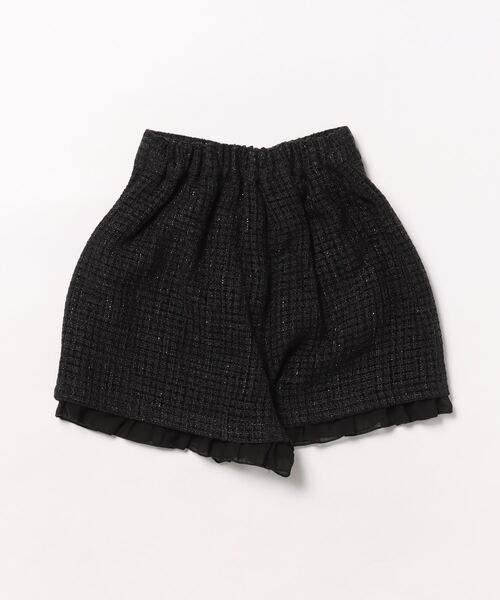 PINKHUNT（ピンクハント）の「PINKHUNT ピンクハント ツイード キュロット ショートパンツ 0112K（その他パンツ・キッズ・ブラック/ベビーピンク・120cm/130cm/140cm/150cm/160cm）」の3枚目の写真