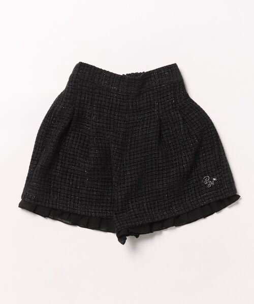 PINKHUNT（ピンクハント）の「PINKHUNT ピンクハント ツイード キュロット ショートパンツ 0112K（その他パンツ・キッズ・ブラック/ベビーピンク・120cm/130cm/140cm/150cm/160cm）」の4枚目の写真