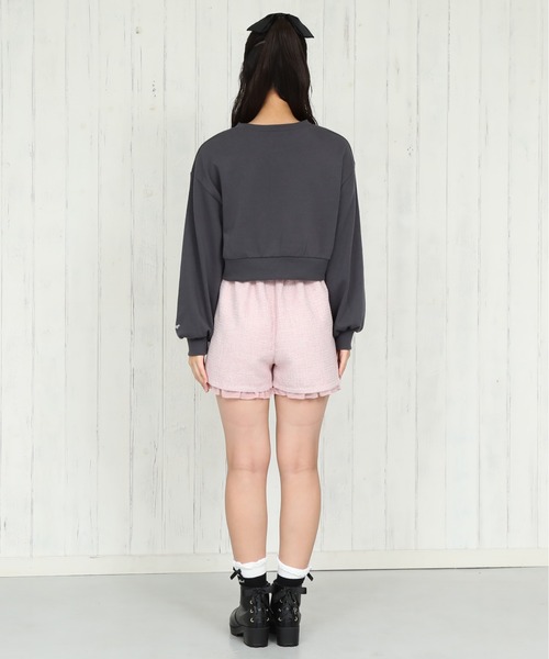 PINKHUNT（ピンクハント）の「PINKHUNT ピンクハント ツイード キュロット ショートパンツ 0112K（その他パンツ・キッズ・ブラック/ベビーピンク・120cm/130cm/140cm/150cm/160cm）」の8枚目の写真