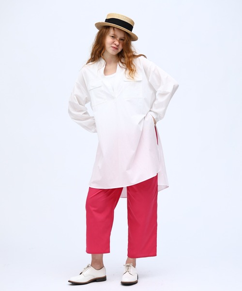 Kelen(ケレン)の「「KELEN / ケレン」 イージーアンダーストレートパンツ ELLE(その他パンツ・レディース・ブラック/エメラルド/オレンジ/ライム/ライトグレー/ピンク/イエロー/ブラウン/ホワイト/ネイビー・FREE)」の12枚目の写真