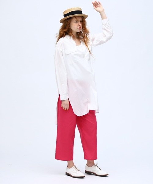 Kelen(ケレン)の「「KELEN / ケレン」 イージーアンダーストレートパンツ ELLE(その他パンツ・レディース・ブラック/エメラルド/オレンジ/ライム/ライトグレー/ピンク/イエロー/ブラウン/ホワイト/ネイビー・FREE)」の14枚目の写真