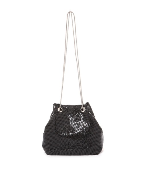 LAKOLE(ラコレ)の「メタルメッシュ巾着ショルダーバッグ / 232714(ショルダーバッグ・レディース・その他1/ブラック・FREE)」の4枚目の写真